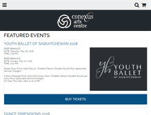 Tablet Screenshot of conexusticket.com
